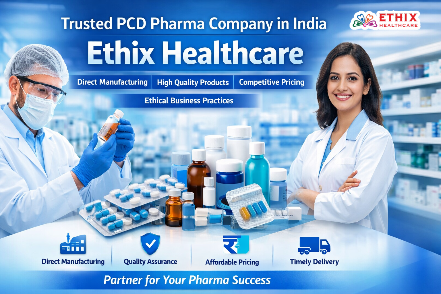Why Ethix Healthcare Is a Trusted PCD Pharma Company in India