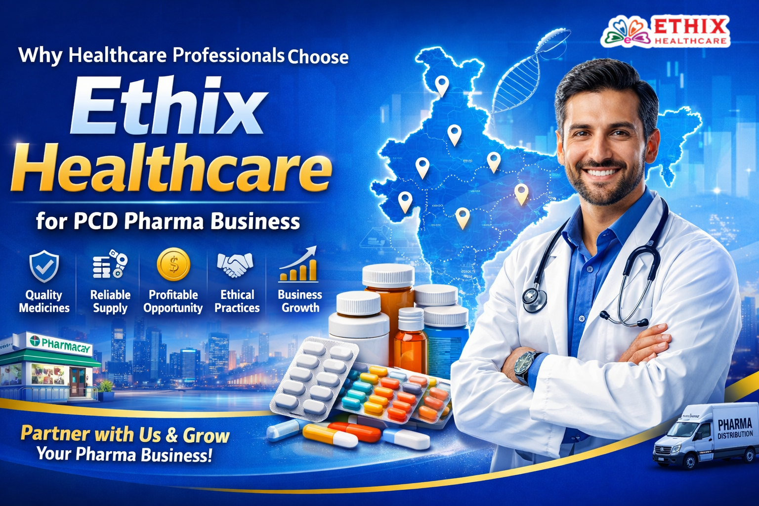 Why Healthcare Professionals Choose Ethix Healthcare for PCD Pharma Business
