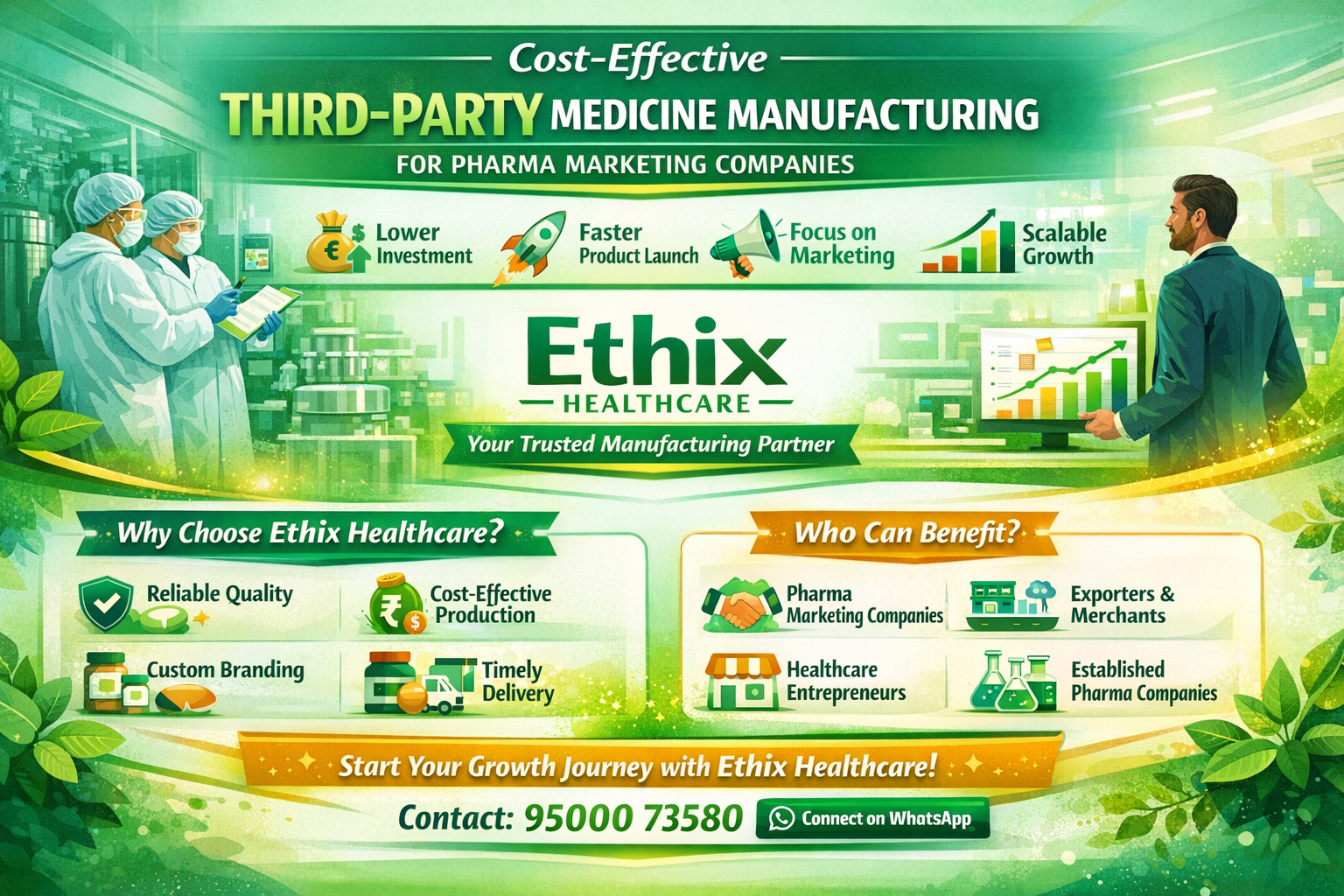 Cost-Effective Third-Party Medicine Manufacturing for Pharma Marketing Companies