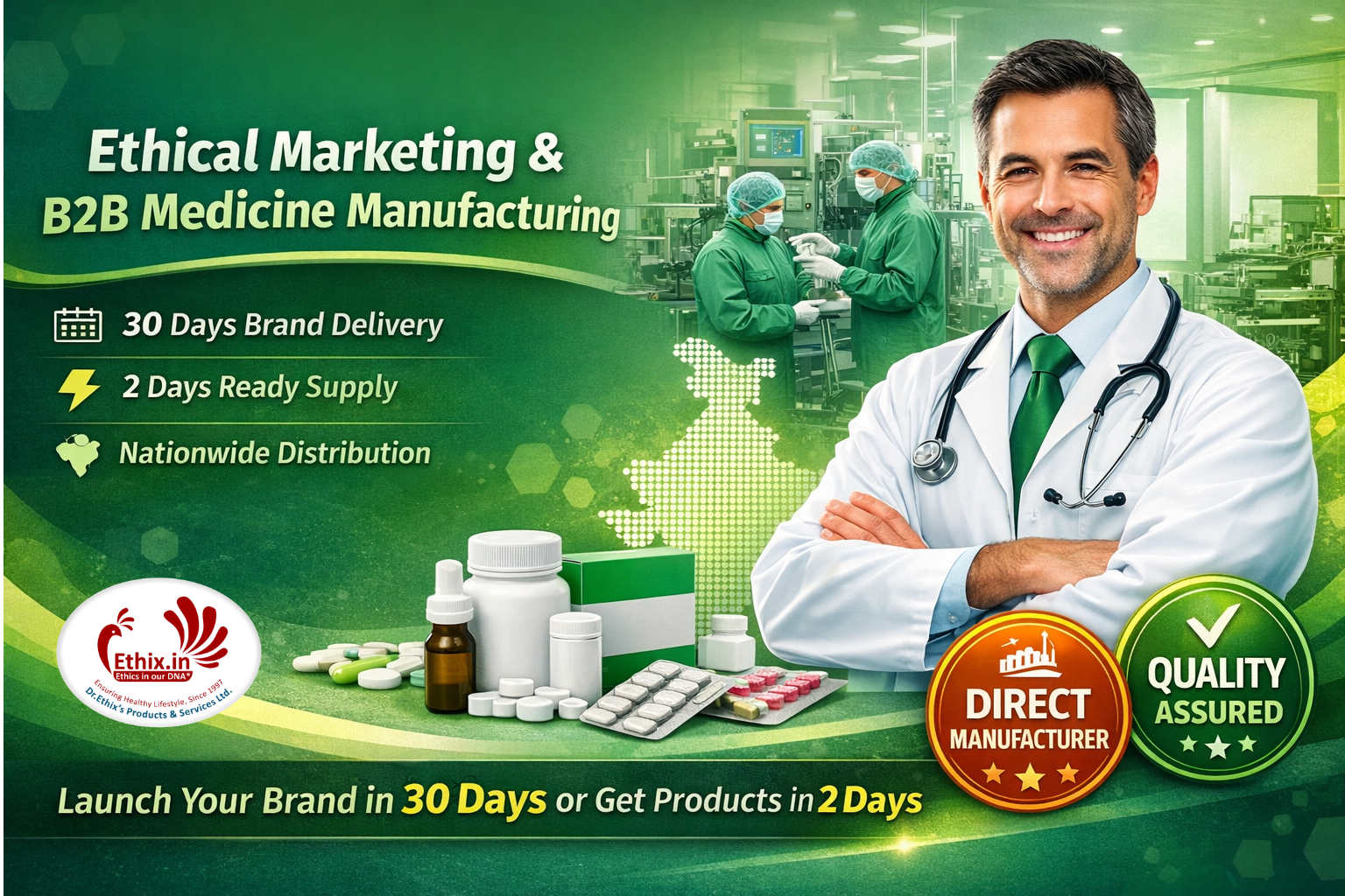 Dr.Ethix: One-Stop Solution for Ethical Marketing and B2B Medicine Manufacturing